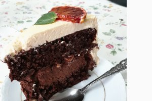 Desert tort cu portocale rosii