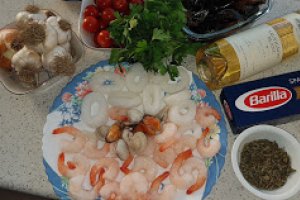 Spaghette cu fructe de mare