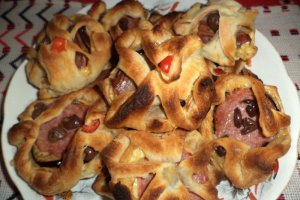Mini-pizza cu vinete