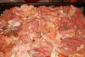 Friptura de porc cu legume