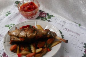 Friptura de iepure la cuptor