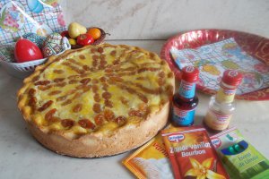 Desert pasca de branza dulce, cu stafide