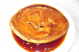 Desert flan cu lapte condensat, ness si frisca