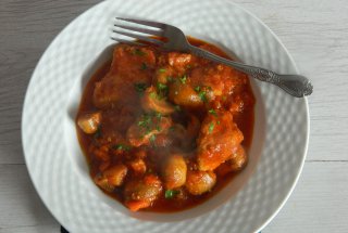 Tocanita de porc cu ciuperci la multicooker