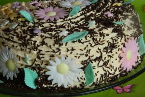 Desert tort cu crema caramel si ananas (de post) - Reteta nr 500