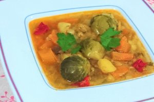 Ciorba cu varza de Bruxelles - de post