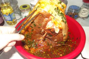 Jambon imbatat cu Stella Artois