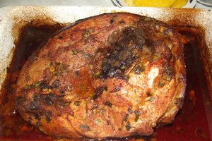 Jambon imbatat cu Stella Artois