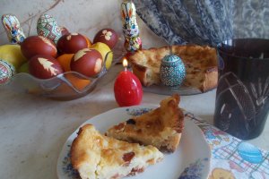 Desert pascuta cu smantana si aluat fraged