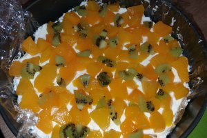 Desert tort diplomat cu compot de piersici- reteta nr. 400