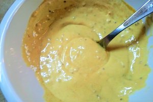 Aperitiv oua umplute pe pat de ciuperci (fara maioneza)