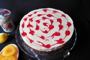 Desert prajitura cu crema lemon curd