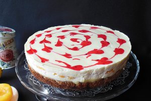 Desert prajitura cu crema lemon curd