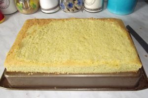 Desert prajitura cu crema de biscuiti si lapte condensat