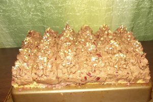 Desert prajitura cu crema de biscuiti si lapte condensat
