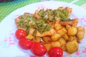 Felii de pui cu fasole verde