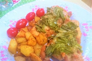 Felii de pui cu fasole verde