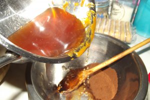 Desert prajitura cu caramel si krant de migdale