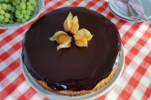 Desert brownie cheesecake