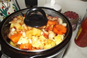 Tocanita de vitel la slow cooker Crock-Pot