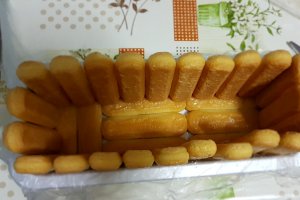 Desert cu piscoturi si fructe de padure