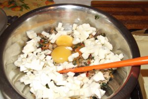 Placinta cu carne si mozzarella