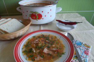 Ciorba de radacinoase, cu varza murata si kaiser