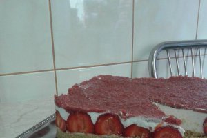 Desert cheesecake cu capsuni