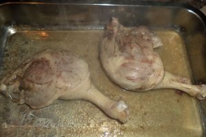 Pulpe de rata cu piure de capsuni si branza de vaci