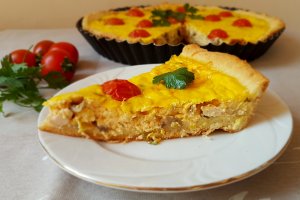 Aperitiv tarta cu ciuperci si piept de pui