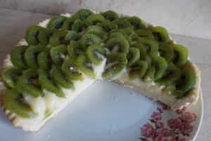 Desert tarta cu crema de lamaie si kiwi -reteta nr. 300