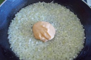 Garnitura de telina la aburi, cu sos de smantana si mustar