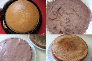 Desert tort cu crema de alune de padure, frisca si fructe
