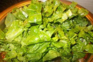 Ciorba de salata verde cu prosciutto