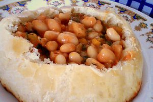 Fasole in painici