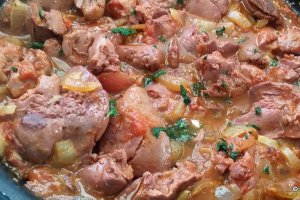 Ficat de pasare confiat cu quinoa