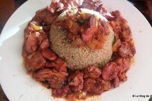 Ficat de pasare confiat cu quinoa