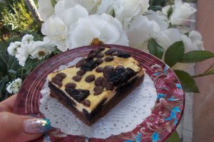 Desert prajitura cu branza dulce si biscuiti Oreo