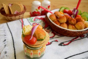 Aperitiv mini mozzarella pane