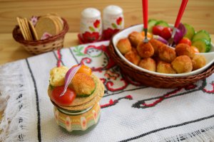 Aperitiv mini mozzarella pane