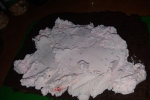 Desert prajitura cu frisca, capsuni si mascarpone