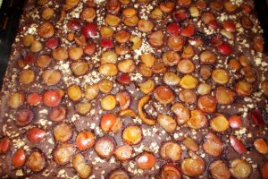 Desert negresa de post cu cirese si glazura de cacao