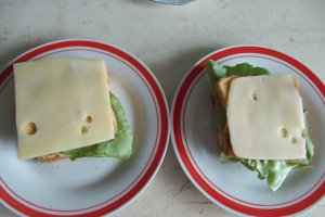 Club sandwich cu ou