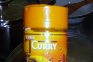 Cus-cus cu sofran, curry si piept de pui