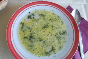 Ciorba de pui a la grec (Avgolemono)