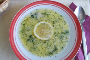 Ciorba de pui a la grec (Avgolemono)