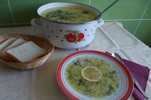 Ciorba de pui a la grec (Avgolemono)