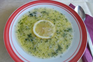 Ciorba de pui a la grec (Avgolemono)