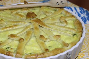 Aperitiv tarta cu spanac si branzeturi