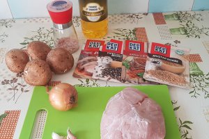 Carne de porc cu ciuperci
